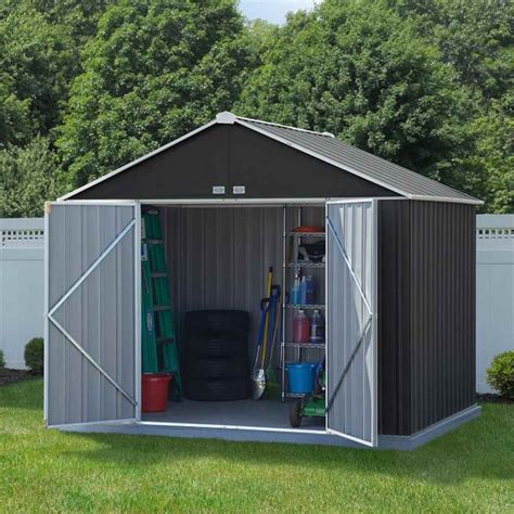 metal shed off of wood house|metal sheds for backyard.